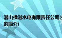 潜山横溢水电有限责任公司(关于潜山横溢水电有限责任公司的简介)