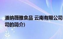 潘纳薇雅食品 云南有限公司(关于潘纳薇雅食品 云南有限公司的简介)