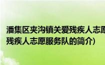 潘集区夹沟镇关爱残疾人志愿服务队(关于潘集区夹沟镇关爱残疾人志愿服务队的简介)