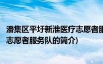 潘集区平圩新淮医疗志愿者服务队(关于潘集区平圩新淮医疗志愿者服务队的简介)