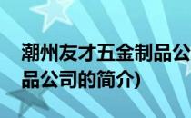 潮州友才五金制品公司(关于潮州友才五金制品公司的简介)