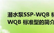 潜水泵SSP-WQB 标准型(关于潜水泵SSP-WQB 标准型的简介)