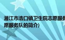 潜江市浩口镇卫生院志愿服务队(关于潜江市浩口镇卫生院志愿服务队的简介)