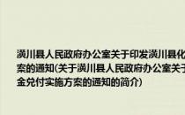 潢川县人民政府办公室关于印发潢川县化解农村义务教育“普九”债务资金兑付实施方案的通知(关于潢川县人民政府办公室关于印发潢川县化解农村义务教育“普九”债务资金兑付实施方案的通知的简介)