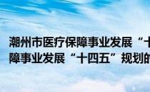 潮州市医疗保障事业发展“十四五”规划(关于潮州市医疗保障事业发展“十四五”规划的简介)