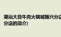 潮汕大目牛肉火锅城振兴分店(关于潮汕大目牛肉火锅城振兴分店的简介)