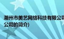 潮州市美艺网络科技有限公司(关于潮州市美艺网络科技有限公司的简介)