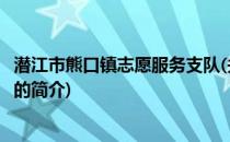 潜江市熊口镇志愿服务支队(关于潜江市熊口镇志愿服务支队的简介)