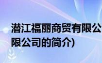 潜江福丽商贸有限公司(关于潜江福丽商贸有限公司的简介)