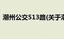 潮州公交513路(关于潮州公交513路的简介)