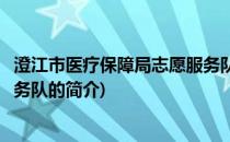 澄江市医疗保障局志愿服务队(关于澄江市医疗保障局志愿服务队的简介)