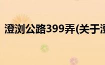 澄浏公路399弄(关于澄浏公路399弄的简介)