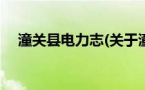 潼关县电力志(关于潼关县电力志的简介)