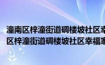 潼南区梓潼街道碉楼坡社区幸福家园志愿服务大队(关于潼南区梓潼街道碉楼坡社区幸福家园志愿服务大队的简介)