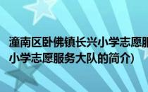 潼南区卧佛镇长兴小学志愿服务大队(关于潼南区卧佛镇长兴小学志愿服务大队的简介)