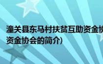 潼关县东马村扶贫互助资金协会(关于潼关县东马村扶贫互助资金协会的简介)