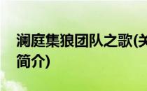 澜庭集狼团队之歌(关于澜庭集狼团队之歌的简介)