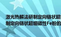 激光热解法研制定向链状超细磁性Fe粉(关于激光热解法研制定向链状超细磁性Fe粉的简介)