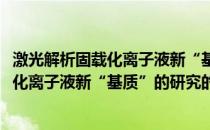 激光解析固载化离子液新“基质”的研究(关于激光解析固载化离子液新“基质”的研究的简介)