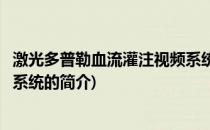 激光多普勒血流灌注视频系统(关于激光多普勒血流灌注视频系统的简介)