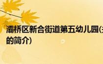 灞桥区新合街道第五幼儿园(关于灞桥区新合街道第五幼儿园的简介)