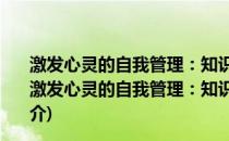 激发心灵的自我管理：知识型员工价值整合的8大攻略(关于激发心灵的自我管理：知识型员工价值整合的8大攻略的简介)