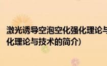 激光诱导空泡空化强化理论与技术(关于激光诱导空泡空化强化理论与技术的简介)