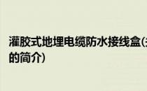 灌胶式地埋电缆防水接线盒(关于灌胶式地埋电缆防水接线盒的简介)