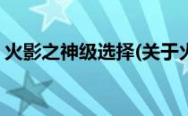 火影之神级选择(关于火影之神级选择的简介)