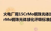 火电厂用15CrMo钢珠光体球化评级标准(关于火电厂用15CrMo钢珠光体球化评级标准的简介)