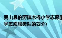 灵山县伯劳镇木棉小学志愿服务队(关于灵山县伯劳镇木棉小学志愿服务队的简介)