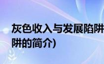 灰色收入与发展陷阱(关于灰色收入与发展陷阱的简介)