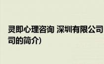 灵即心理咨询 深圳有限公司(关于灵即心理咨询 深圳有限公司的简介)