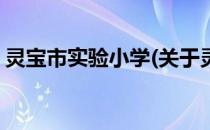 灵宝市实验小学(关于灵宝市实验小学的简介)