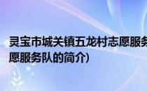 灵宝市城关镇五龙村志愿服务队(关于灵宝市城关镇五龙村志愿服务队的简介)