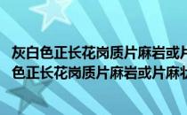 灰白色正长花岗质片麻岩或片麻状中粒正长花岗岩(关于灰白色正长花岗质片麻岩或片麻状中粒正长花岗岩的简介)