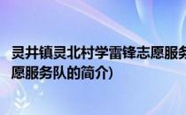 灵井镇灵北村学雷锋志愿服务队(关于灵井镇灵北村学雷锋志愿服务队的简介)