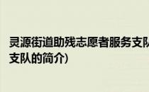 灵源街道助残志愿者服务支队(关于灵源街道助残志愿者服务支队的简介)