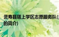 灵寿县塔上学区志愿服务队(关于灵寿县塔上学区志愿服务队的简介)