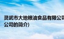 灵武市大地粮油食品有限公司(关于灵武市大地粮油食品有限公司的简介)