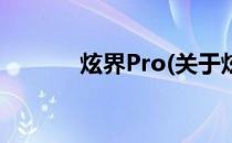 炫界Pro(关于炫界Pro的简介)