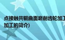 点接触共轭曲面磨削齿轮加工(关于点接触共轭曲面磨削齿轮加工的简介)