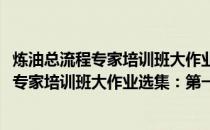 炼油总流程专家培训班大作业选集：第一期(关于炼油总流程专家培训班大作业选集：第一期的简介)