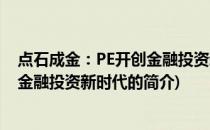 点石成金：PE开创金融投资新时代(关于点石成金：PE开创金融投资新时代的简介)