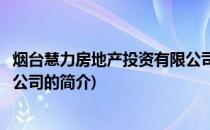 烟台慧力房地产投资有限公司(关于烟台慧力房地产投资有限公司的简介)