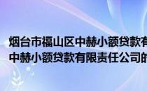 烟台市福山区中赫小额贷款有限责任公司(关于烟台市福山区中赫小额贷款有限责任公司的简介)