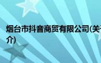 烟台市抖音商贸有限公司(关于烟台市抖音商贸有限公司的简介)