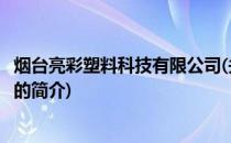 烟台亮彩塑料科技有限公司(关于烟台亮彩塑料科技有限公司的简介)