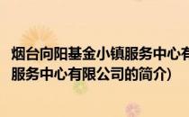 烟台向阳基金小镇服务中心有限公司(关于烟台向阳基金小镇服务中心有限公司的简介)