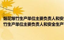 烟花爆竹生产单位主要负责人和安全生产管理人员培训教材(关于烟花爆竹生产单位主要负责人和安全生产管理人员培训教材的简介)